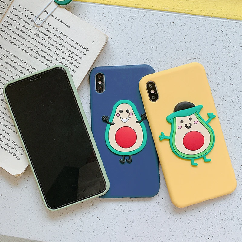 Cute Fruit Avocado Case for Xiaomi Redmi Note 11 10 9 Pro Max 8T 8 7S 6 5A 4X 4 3 Momordica TPU Soft Phone Cover | Мобильные