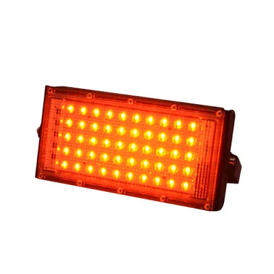 Рождественские Уличные светильники 50 Вт RGB Светодиодный прожектор Водонепроницаемый отражатель освещение IP65 Сад RGB прожектор AC 220V 240V - Испускаемый цвет: Red