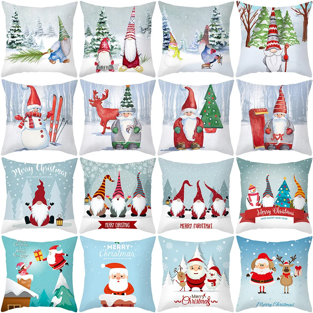 

Christmas Pillow Covers Xmas Decorative Farmhouse Buffalo Check Throw Pillowcase Winter Holiday Cushion Case for Home Decor