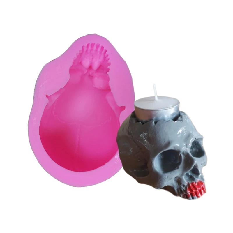 

Silicone Mould Home Interactive Toys Skull Candle Molds Kids Ability Exercise