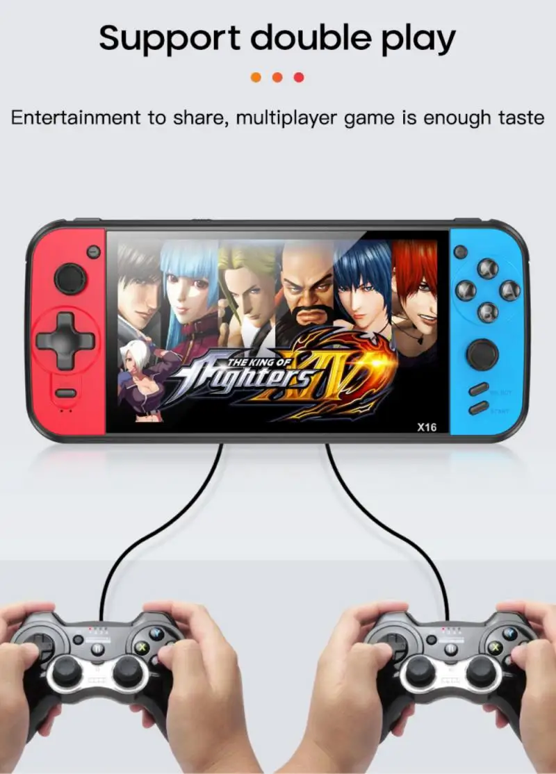 

6.5-Inch Game Console Nostalgic Classic Dual-Shake Game Console 8G Built-in 5000 Games Video Game Consoles
