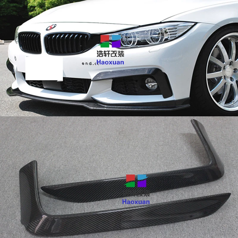 

F32 F33 F36 M-Sport Carbon Fiber Auto Car Front Lip Splitter Cover Trim for BMW 420i 425i 430i 440i M-Tech 2014 2015 2016