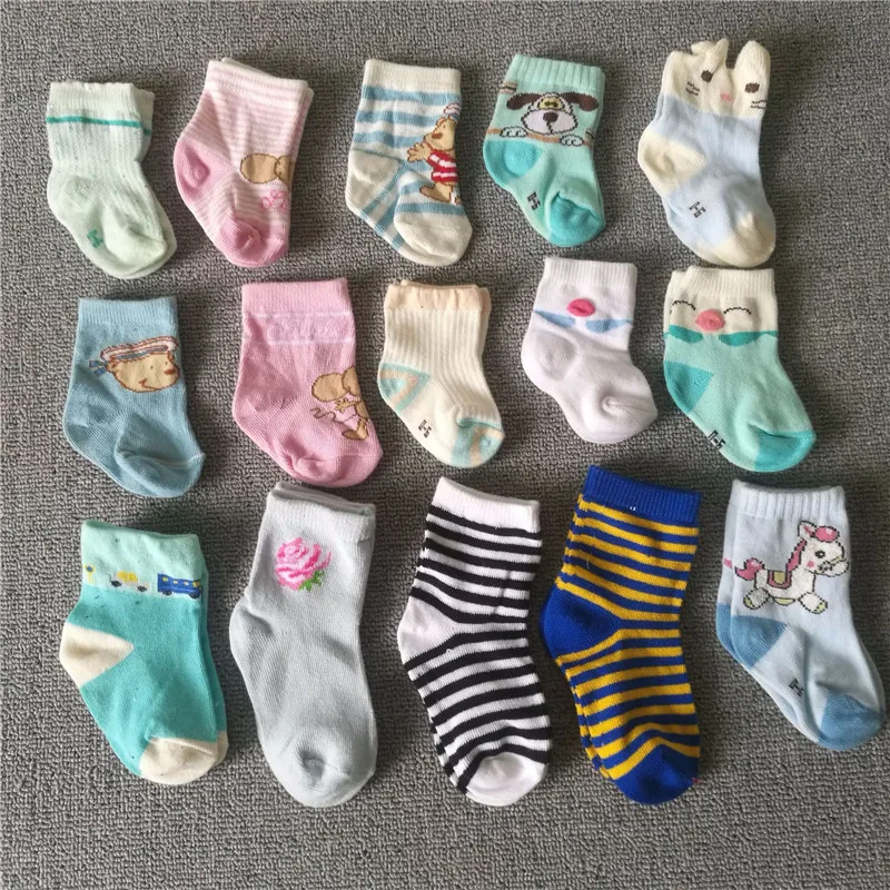 Winter Spring Hot 5Pairs Baby Kids Cute Cartoon Socks Newborn Infant Toddler Soft Cotton Sock Comfortable Ankle For 0-3Y |