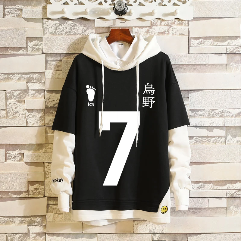 Haikyuu Cosplay Hoodies Karasuno Volleyball Club Costume Sweatshirt Adult Unisex Hooded Sweater Spring and Autumn | Тематическая