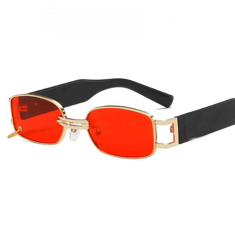 

2021 Vintage metal Square Sunglasses Women Black Rectangle Sun Glasses for Men Classic Eyewear UV400 Korea Style Goggles Square