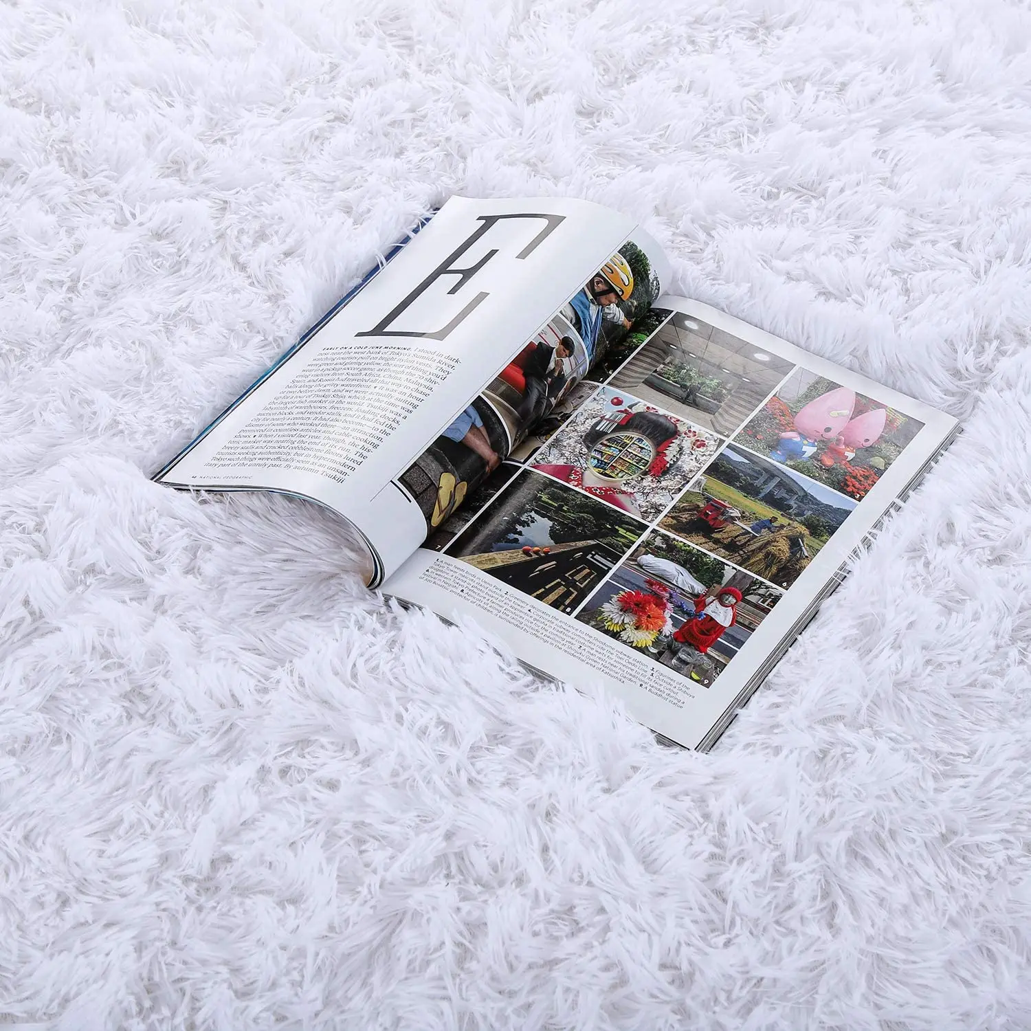 Мягкий белый пушистый ковры Гостиная ковер ворсистый меховой сплошной акцент на