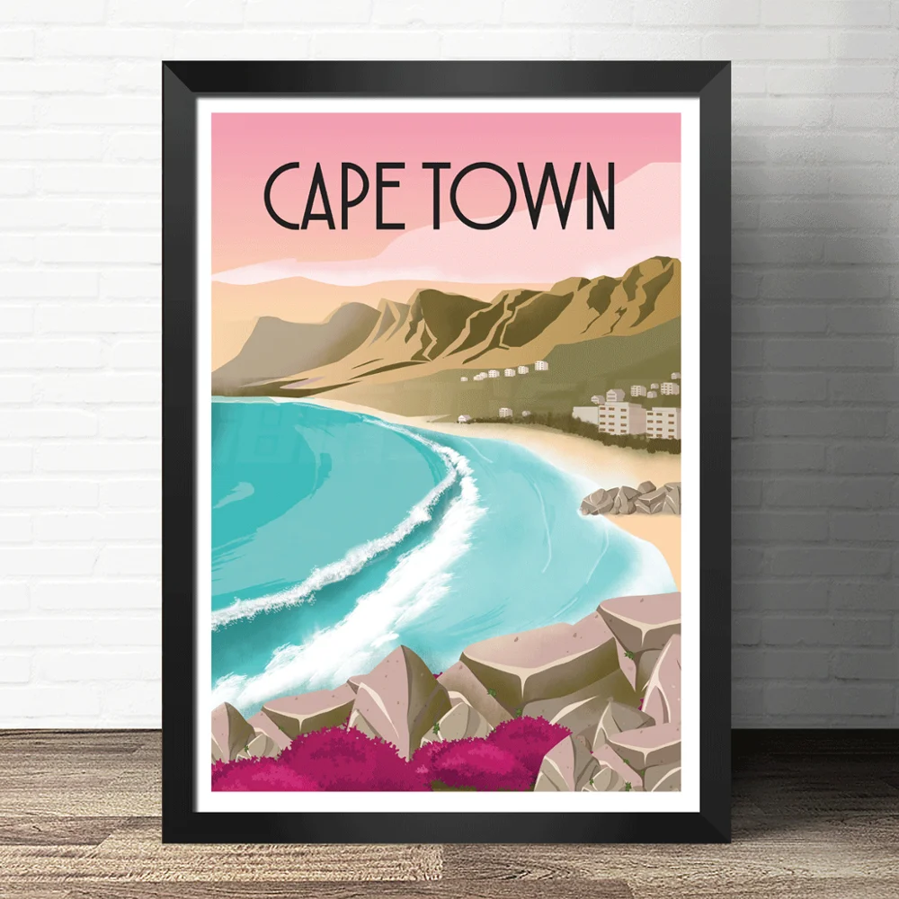 Южная Корея Япония Европа Париж картины для путешествий винтажные настенные