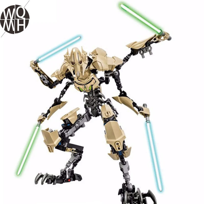 

Star series Wars Battle Droid General Grievous With Lightsabers Model Buildable Action Figures Toys For Children