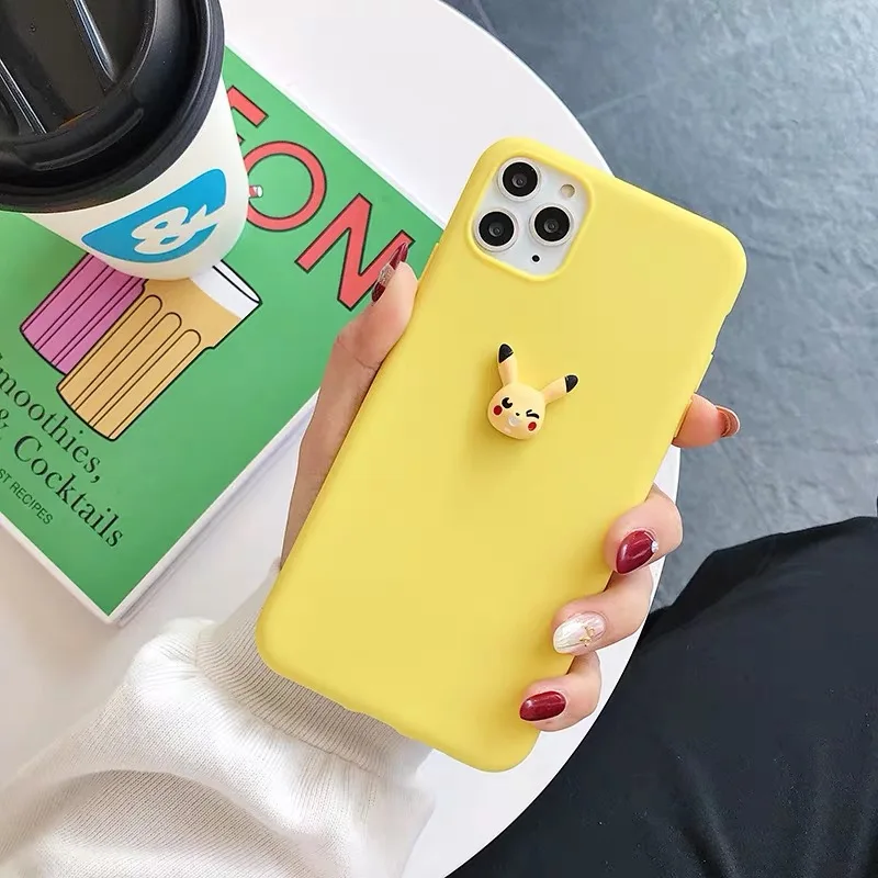 Милый мягкий силиконовый чехол с объемным мультяшным медведем для Samsung Galaxy A5 A6 A7 A8