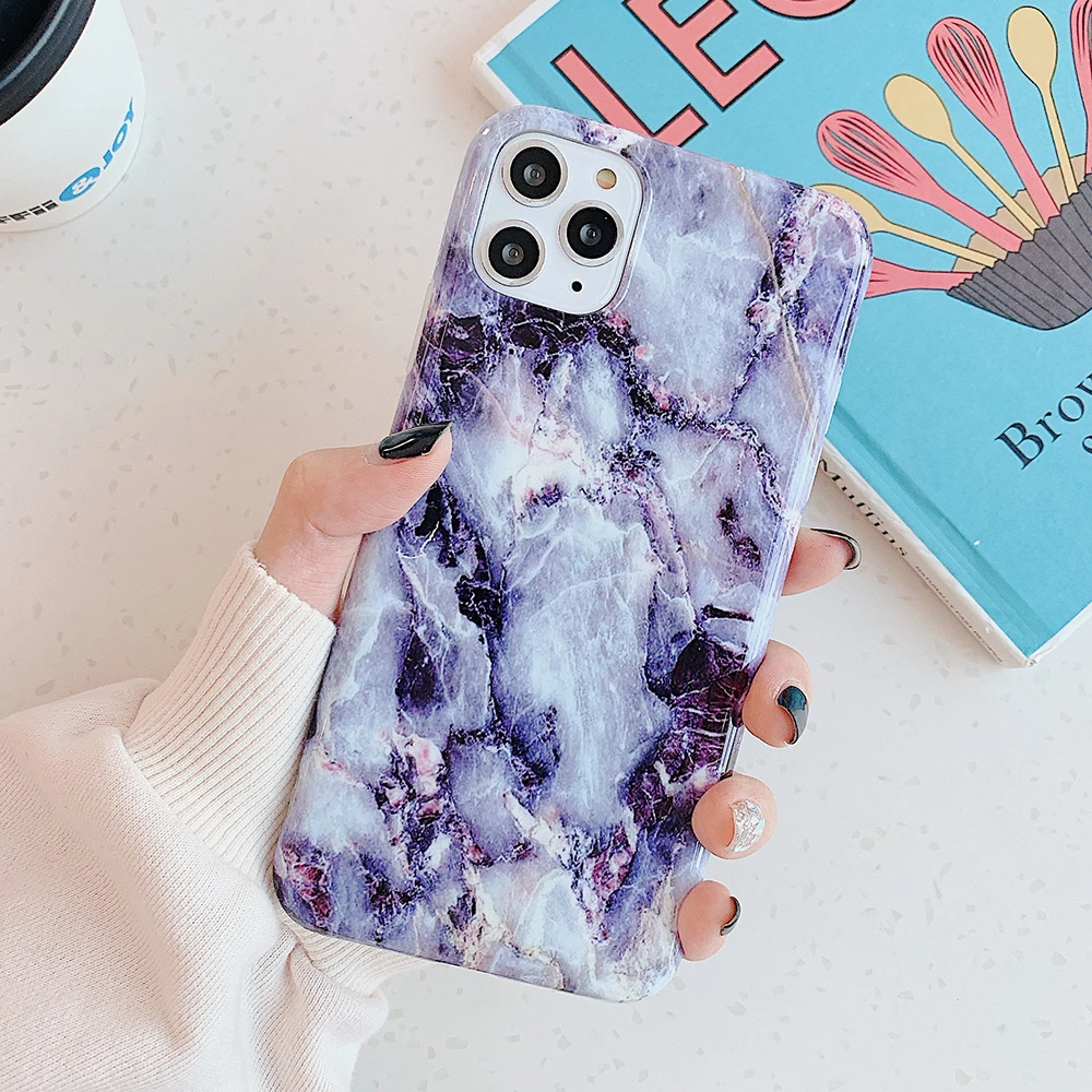 LOVECOM Retro Classic Marble Phone Case For iPhone 11 Pro Max XR XS 7 8 6 6s Plus X Glossy Soft IMD Back Cover Cases | Мобильные