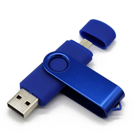 USB 2 0 OTG флеш накопитель 64 Гб металлический 32 ГБ 16 8 двойное использование Флешка