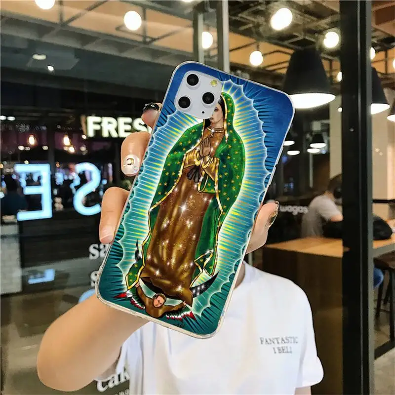 Милый рождественский чехол CUTEWANAN с изображением девы марии кристиана для iPhone 11 pro