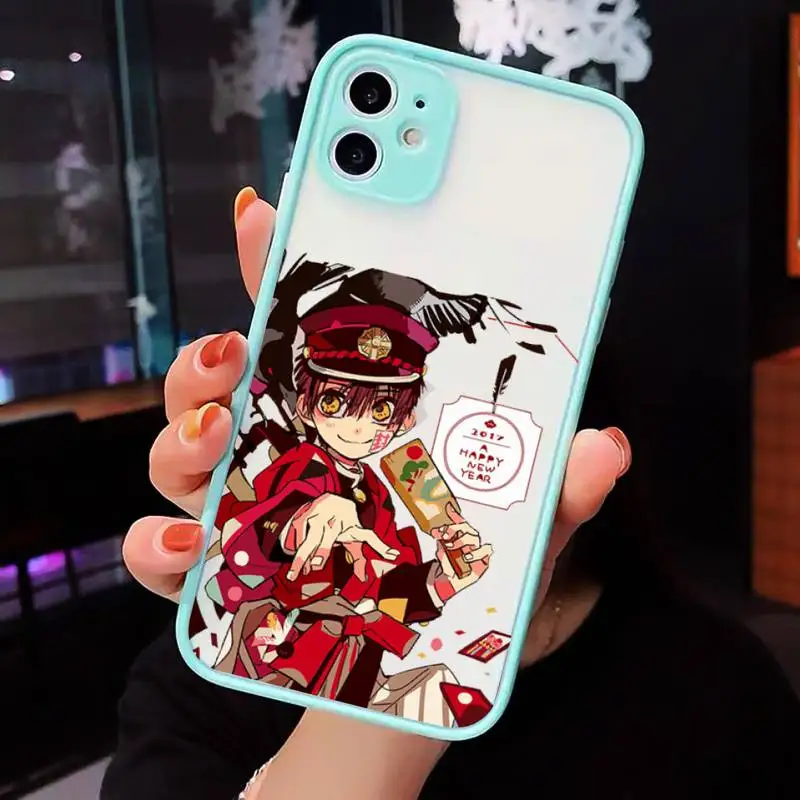 

Toilet Bound Hanako Kun anime Phone Case matte transparent For iphone 7 8 11 12 plus mini x xs xr pro max cover