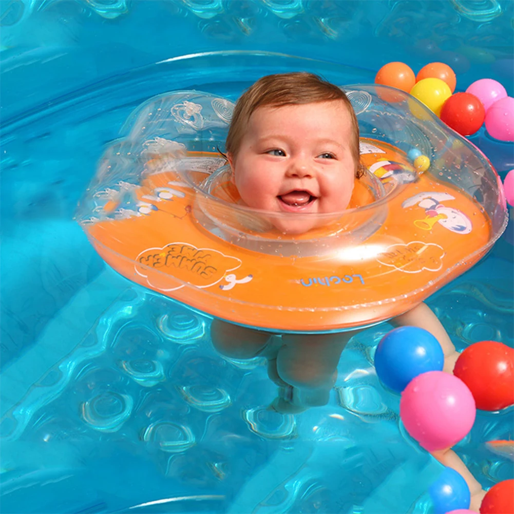 

Newborn Neck Ring Safety Swimming Ring Inflatable Cushions Floating Swimming Pool Ring Baby Access Infants Circle Float Circle