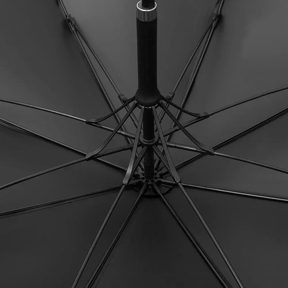 

Women Long Umbrella Windproof Fiberglass Golf Sun Umbrella Automatic Ultralight Big Parasol 8 Ribs Black Coating UPF50+