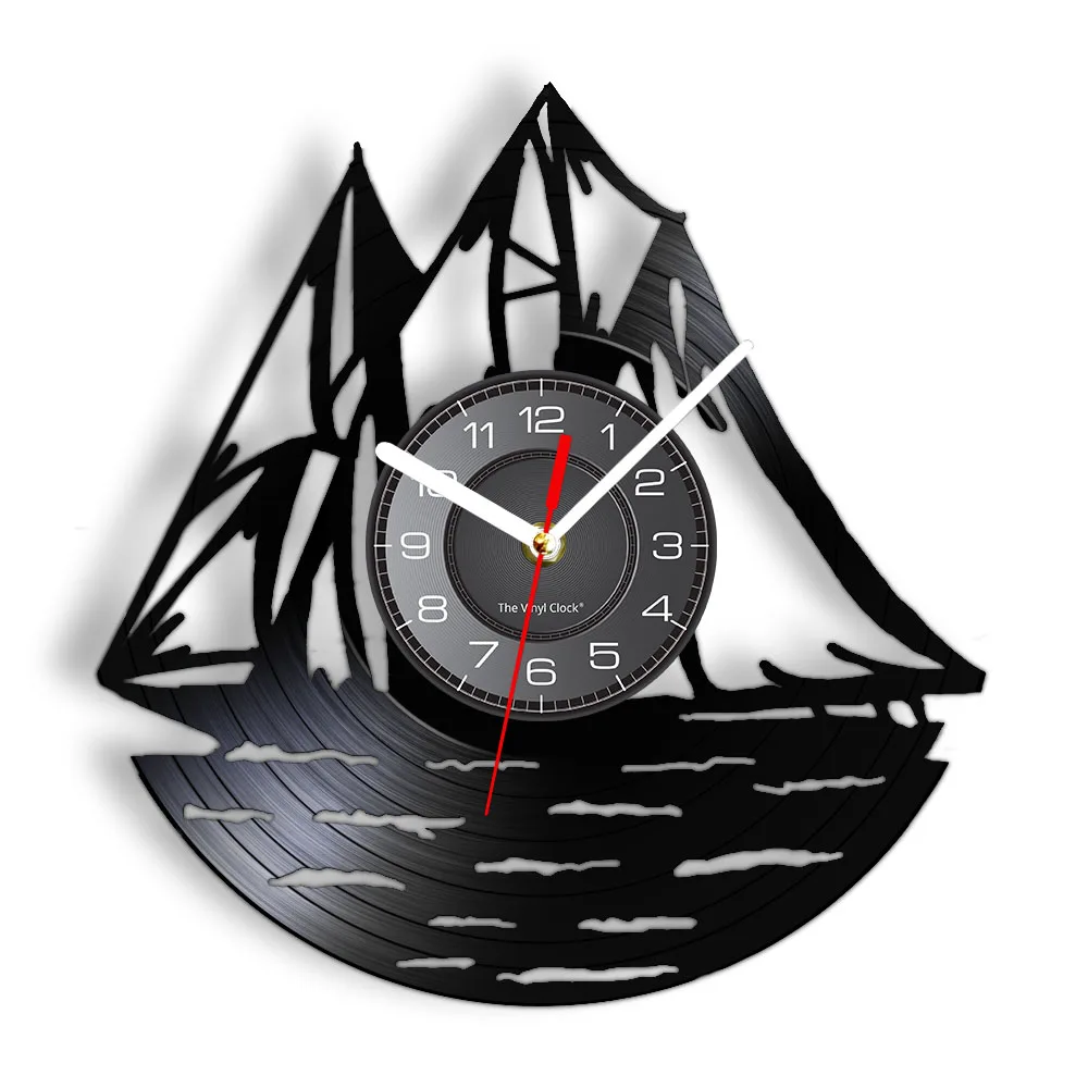 Морской парусный корабль Сейлор виниловый альбом Запись часы парусная лодка