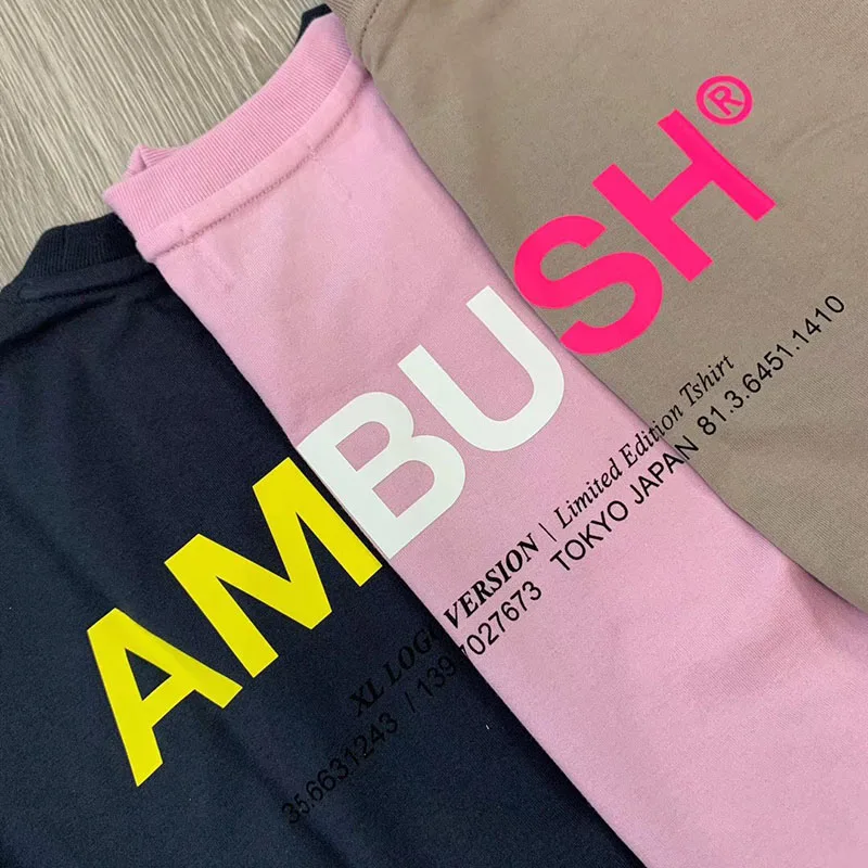 Засада футболка для мужчин и женщин модная повседневная хлопчатобумажная одежда