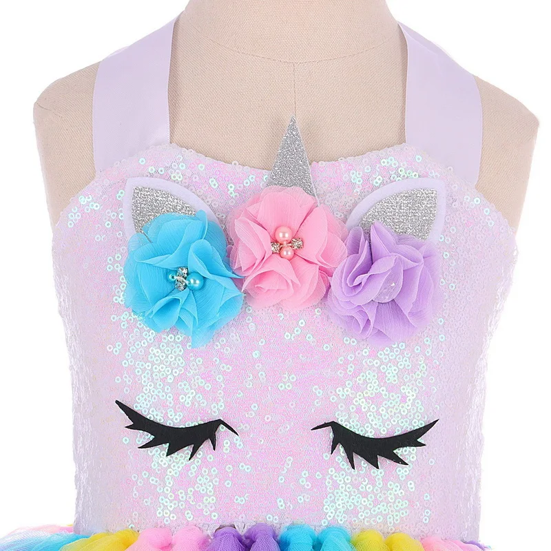 Детский костюм единорога для девочек комплект косплея на Рождество день