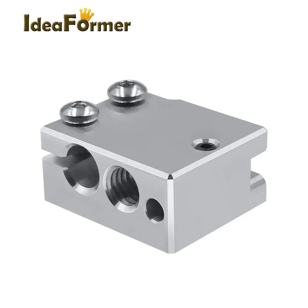 High Temperature PT100 Volcano Plated Auminium Heat Block For E3d Hotend 3D Printer Parts Heated for DDB Extruder Titan | Компьютеры и