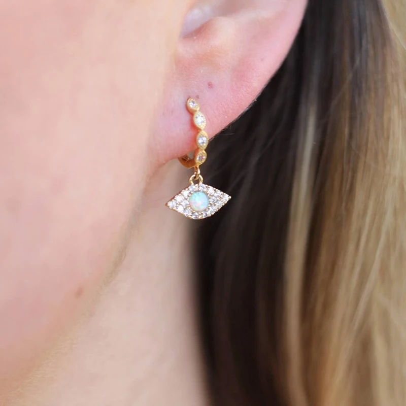 Высококачественные модные ювелирные изделия милые очаровательные серьги сглаза