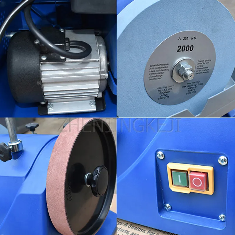 

8 Inches Water-cooled Grinder Multifunction Polisher Tools Speed Low Speed Precision Standard Sharpener Equipment 220V/120W
