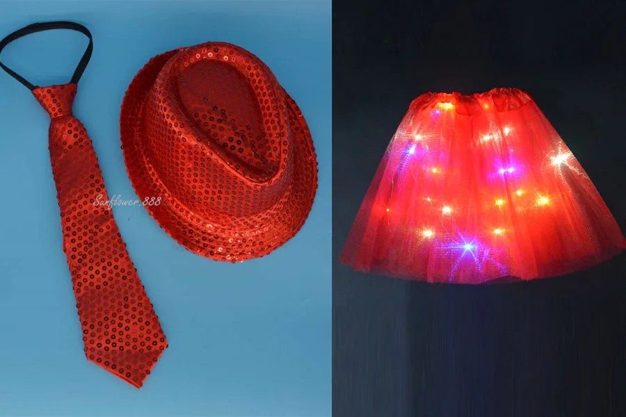 Для женщин и девочек светодиодный вечерние мигает Джаз Шляпа Блесток Кепка