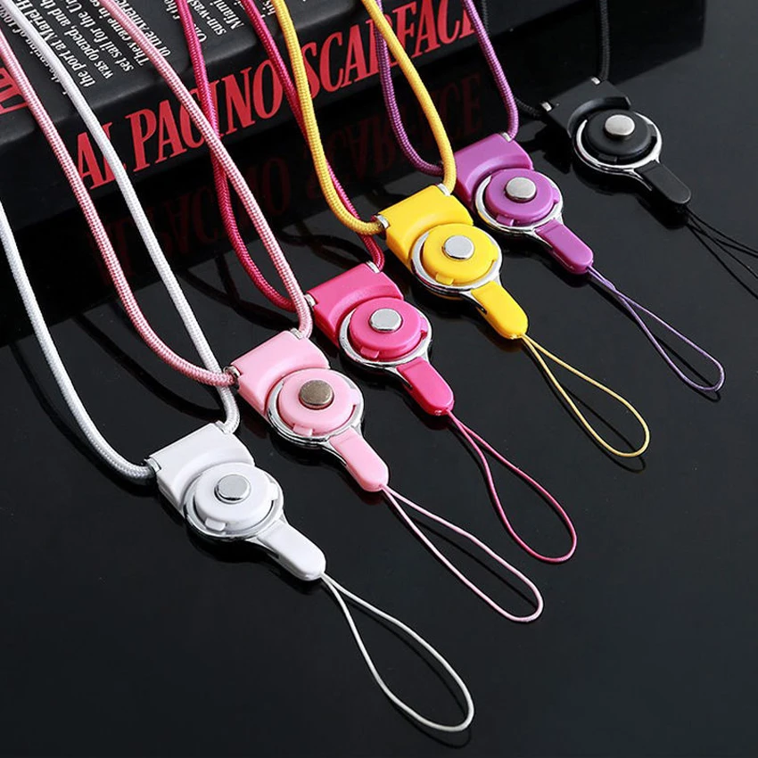 1 шт. съемный ремешок для телефона и кольцо сотового на шею держатель запястье