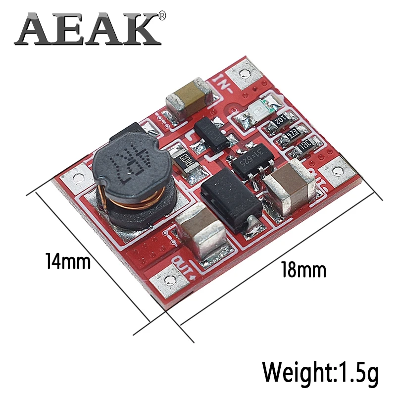 Повышающий Модуль источника питания усилитель конвертера повышающая печатная