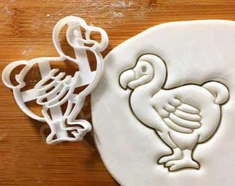 Додо пластиковые формочки для куки, печенья, тортов и печенья, пружинные плунжеры для выпечки, персонализированная печать на формочках для куки с изображением животных.