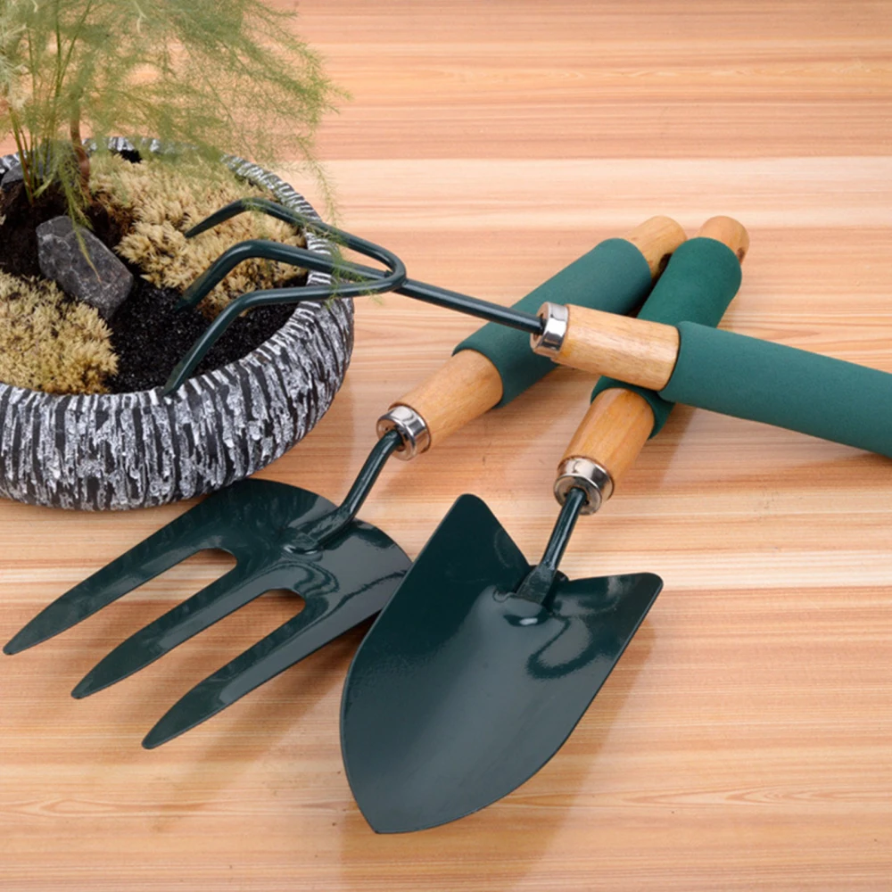

Vaupan Garden Tool Set Gardening Shovel Comfort Grip Mini 3Pcs Ergonomic Kit