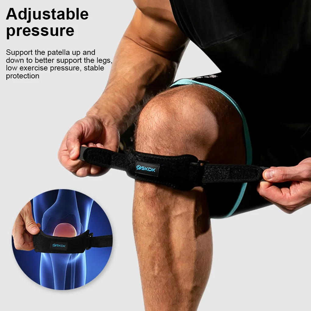 

1 Pair Adjustable Patella Tendon Brace Strap Knee Patella Support Jumpers Runners Pain Band Brace Sports Jumpers
