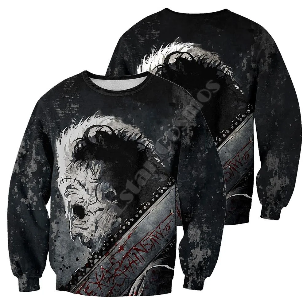 

Leatherface Pullover Tracksuit Fashion Crewneck Men Women 3D printed Sweatshirts/Hoodies/jacket Halloween drop shipping 02