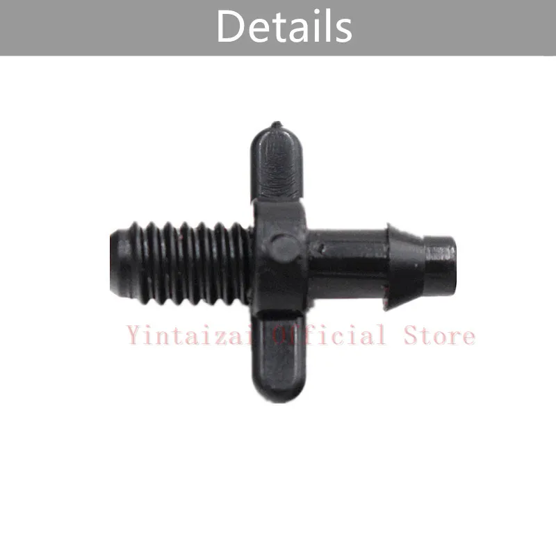 Соединитель резьбовой с зазубринами 1/4 дюйма х 6 мм фитинги для микроорошения