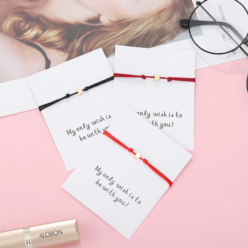 G.YCX 5 шт./компл. многоцветные браслеты с красной нитью милые ручной работы кошкой