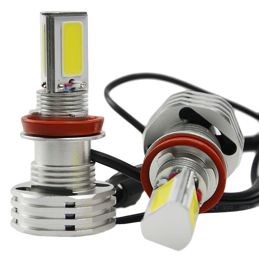

2 X Plug&Play 90W 9000LM H8/H9/H11 High Power For COB LED Bulbs Car Fog Auto Headlight Automobile Lamp Bulb