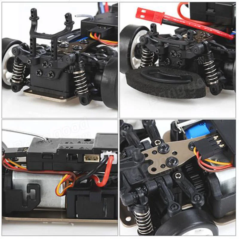 Высокоскоростной гоночный автомобиль WLtoys K969 1/28 2 4G 4WD игрушечный с 4 каналами 1:28