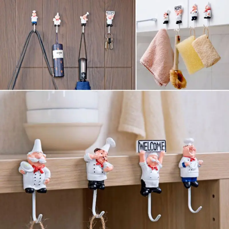

Cartoon Shape Hanging Hook Strong Sticky Wall Hook Holder Rack Decor Bathroom Kitchen Storage Hook Shelf Household Organizer