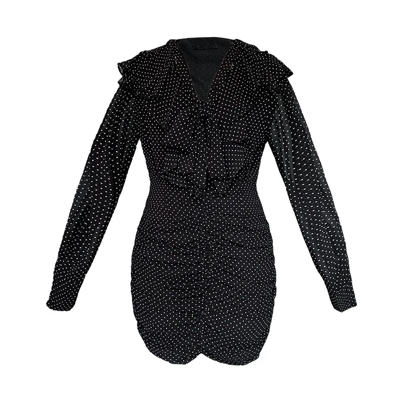 Шифоновое платье на завязках летнее с оборками и завязками талии 2021