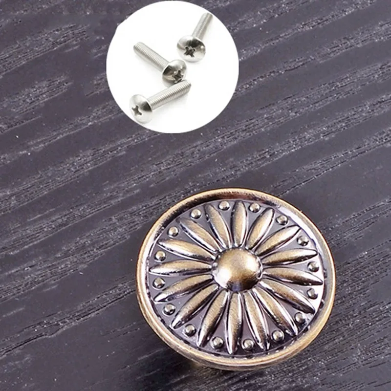 Ручки в стиле ретро для кухонного шкафа ручки из цинкового сплава дверей