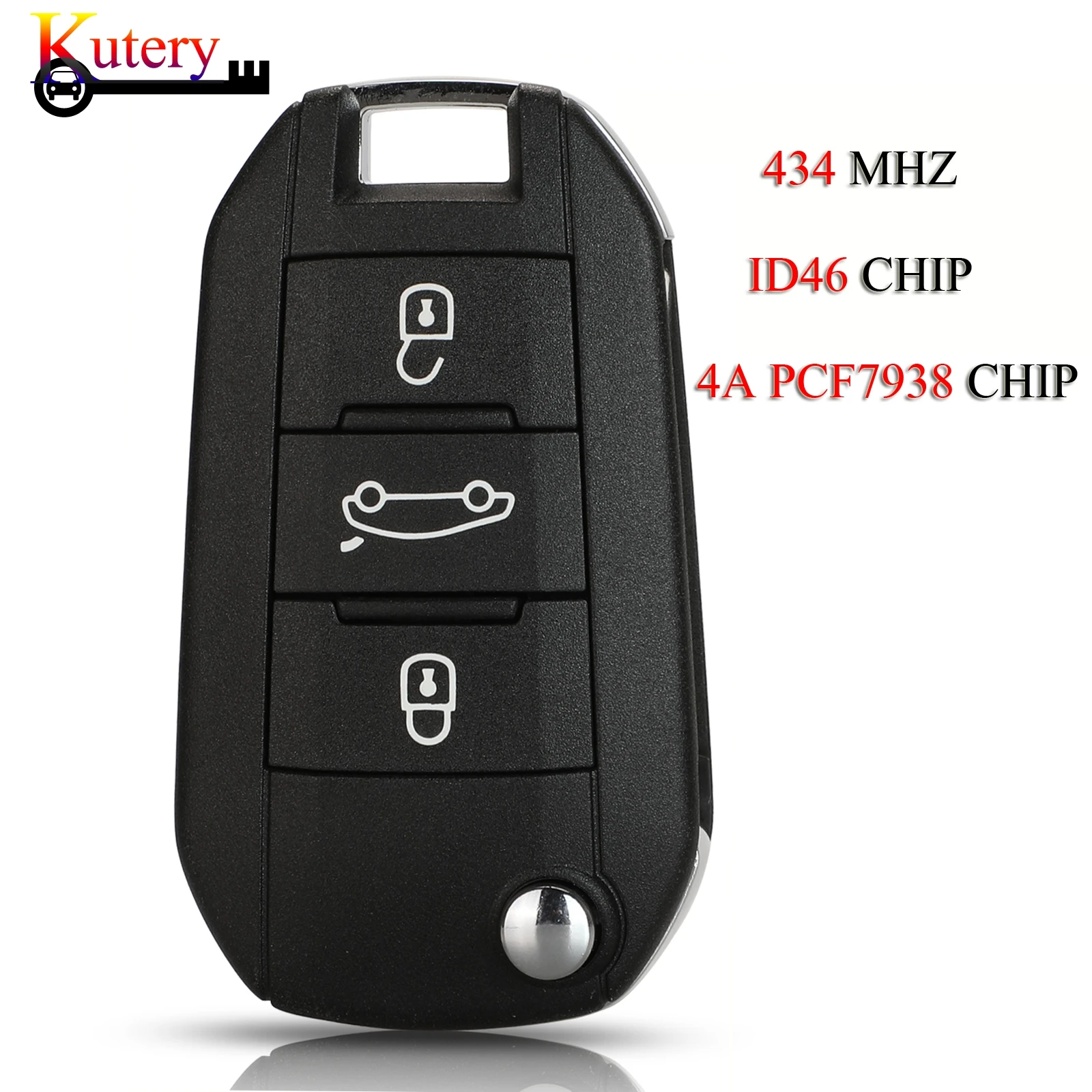 

Оригинальный заводской смарт-ключ Kutery для автомобиля Citroen 434 МГц 4A PCF7938 чип ID46 БЕСКЛЮЧЕВОЙ Go