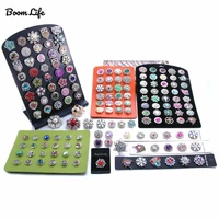 new high quality snap jewelry display board fit 1pcs 12mm and 18mm snap buttons jewelry black flannel pvc snap display holder