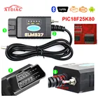 Считыватель кодов ELM327, USB V1.5 FTDI FT232RL + PIC18F25K80, чип для Ford HS CANMS CAN ELM 327, Bluetooth, OBD2, диагностический инструмент