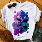 Женская футболка 2021, модная Милая футболка с 3D рисунком пальцев и ногтей, летняя женская футболка, женская одежда, футболка