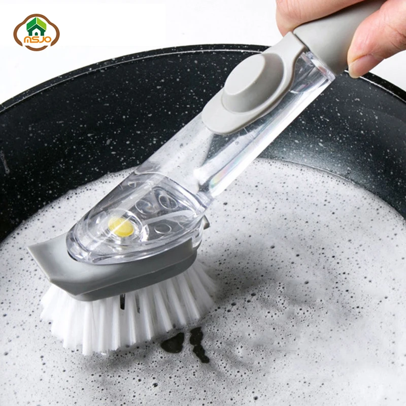 Губка диспенсер для жидкости 2 в 1|Чистящие щетки| |