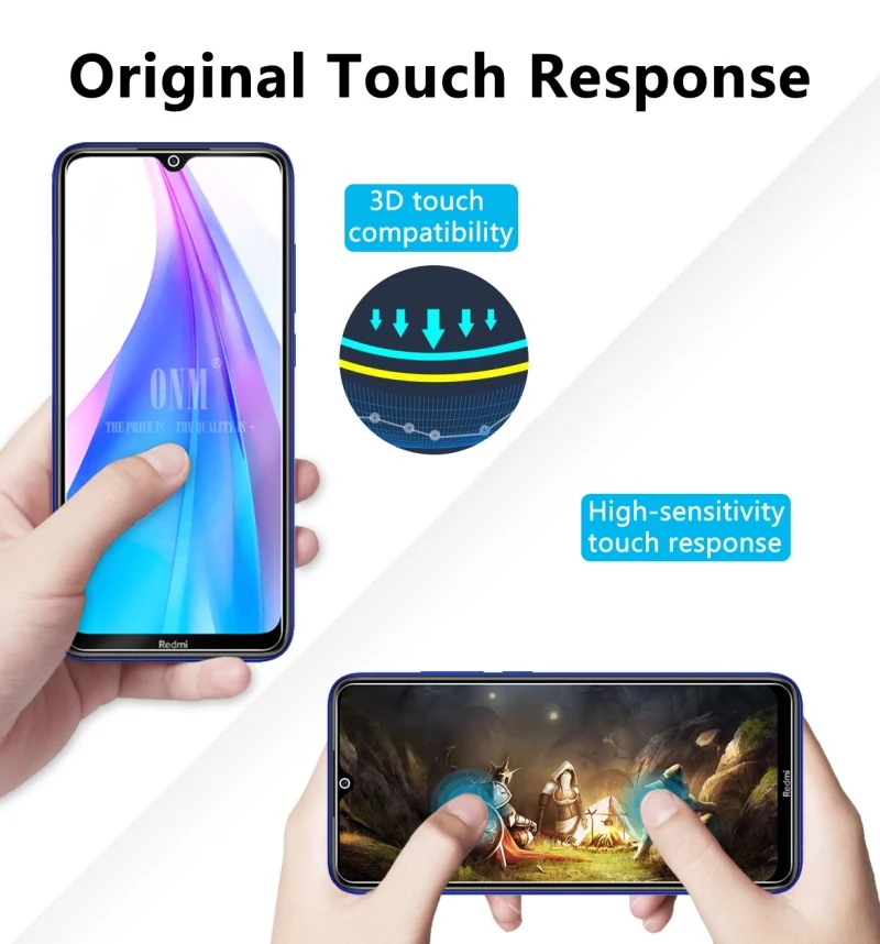 10 шт., закаленное стекло для Xiaomi Redmi Note 8 T, Защитное стекло для экрана 2.5D 9 H, закаленное стекло для Redmi Note 8 T, защитная пленка