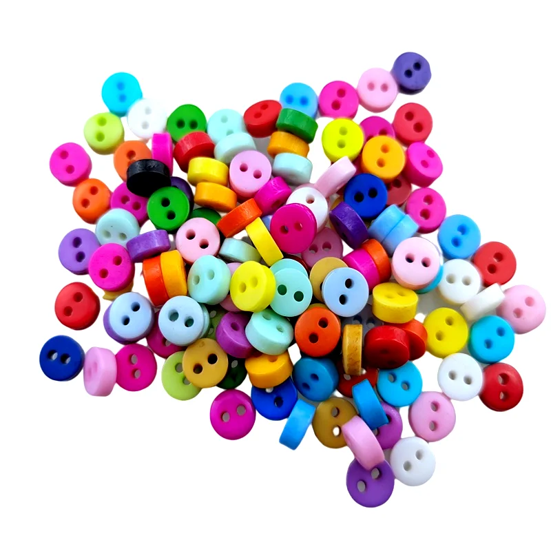 HL 6 мм 100 шт./лот круглые резиновые маленькие пуговицы для швейных инструментов