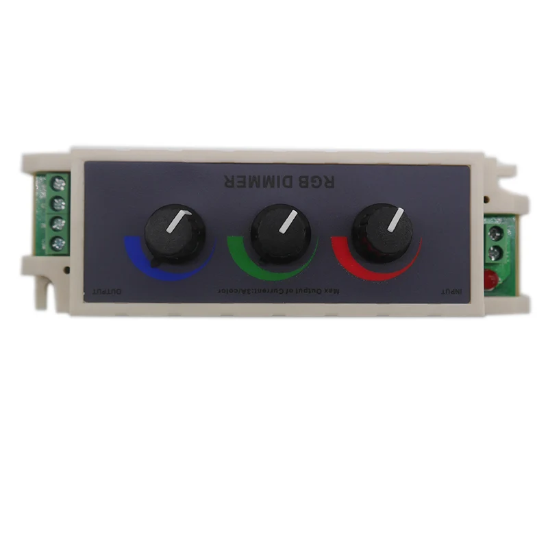 Бесступенчатый Регулируемый переключатель DC12 24V RGB диммер СВЕТОДИОДНЫЙ