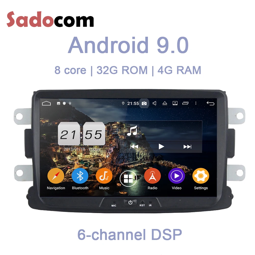 DSP TDA7851 HD Android 9 0 32 ГБ + 4 Гб RAM автомобильный dvd-плеер GPS ГЛОНАСС карта RDS радио wifi 4G