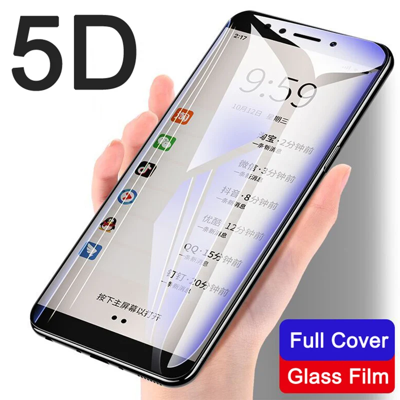 5D закаленное стекло с полным покрытием для Xiaomi Mi A2 Lite Mi5 Mi6 8 A1 на Redmi Note 6 Pro S2 |