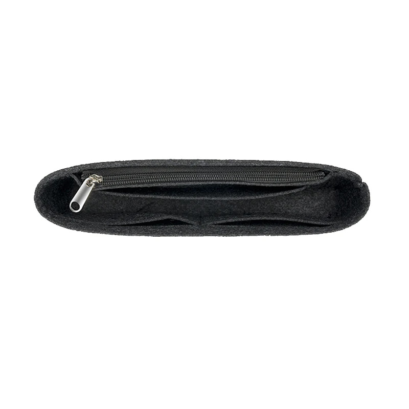 Bolsa de fieltro con solapa para guardar cosm&eacute;ticos CF 19, organizador de almacenamiento interior, estable, minimalista, de bolsillo, art&iacute;culos de aseo-3